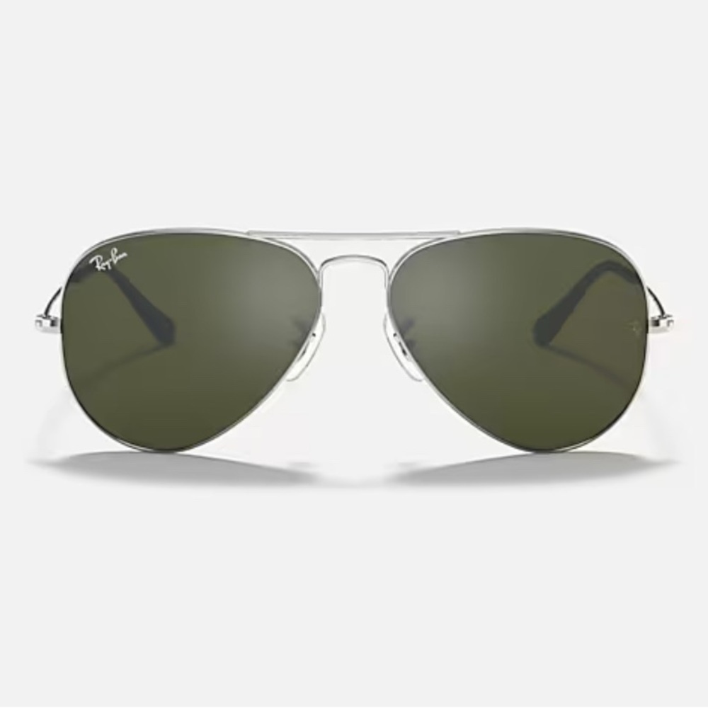 Ray-Ban RB3025 Aviator Mirror Sunglasses Silver Frame XXL New - Picture 2 of 7
